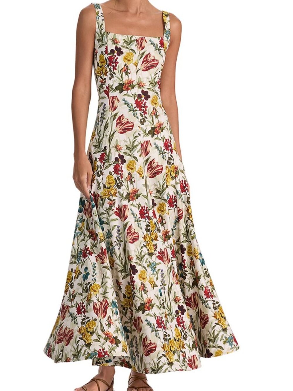 Alice and Olivia Polly Seamed Tie Waist Dress
